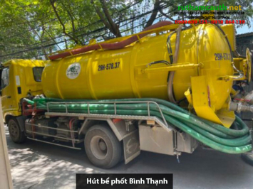 Báo giá xe hút bể phốt Quận Bình Thạnh giá rẻ