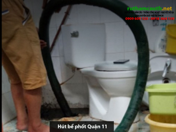 Báo giá xe hút bể phốt Quận 11 giá rẻ
