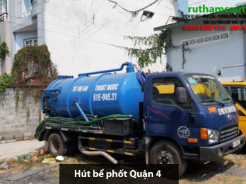 Báo giá xe hút bể phốt Quận 4 giá rẻ