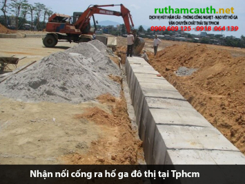 Bảng báo giá nhận nối cống ra hố ga đô thị TPHCM