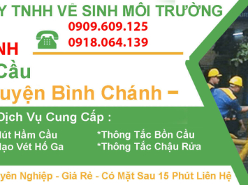 Dịch vụ rút hầm cầu Bình Chánh uy tín được khách hàng tin chọn