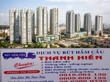 Rút hầm cầu nhanh chung cư Sunrise City quận 7