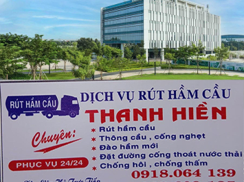 Rút hầm cầu tại tòa nhà văn phòng quận 9