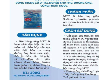 Thành Phần Và Tác Hại Của Bột Thông Cống Đối Với Cơ Thể