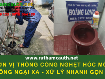 Dịch vụ thông cống nghẹt Hóc Môn thợ giỏi làm sạch triệt để