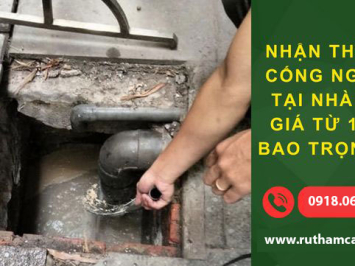 Dịch vụ thông cống nghẹt Nhà Bè nhanh sạch triệt để giá rẻ