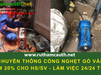 Dịch vụ thông cống nghẹt Gò Vấp xử lý nghẹt nặng hiệu quả