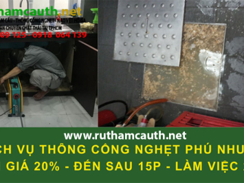 Dịch vụ thông cống nghẹt Phú Nhuận uy tín lâu năm