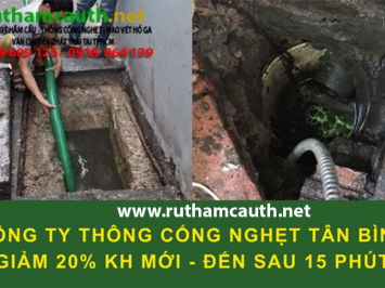 Dịch vụ thông cống nghẹt Tân Bình có mặt nhanh trong ngày